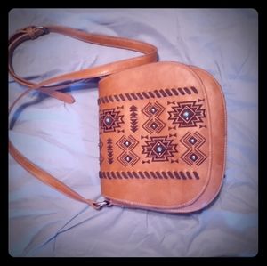 Genuine leather crossbody bag